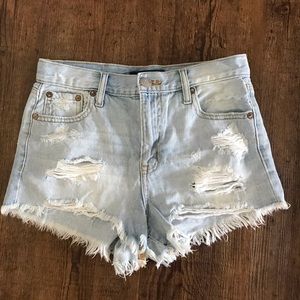Aeropostale High Rise Shorty denim shorts